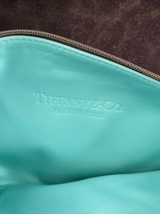 Tiffany & Co. | Bags | Tiffany Co Reversible Bronze Leather  Tiffany & Co Reversible Suede Metallic Leather Tote Bag Pouch Italy Bronze
